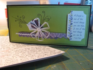 My friendship card and letter to my friend Samantha
